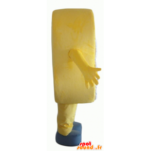 Mascotte de téléphone portable jaune, géant et souriant - MASFR24362 - Mascottes de téléphones