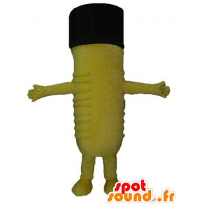 Buco della serratura mascotte gigante, giallo e nero - MASFR24364 - Mascotte di oggetti