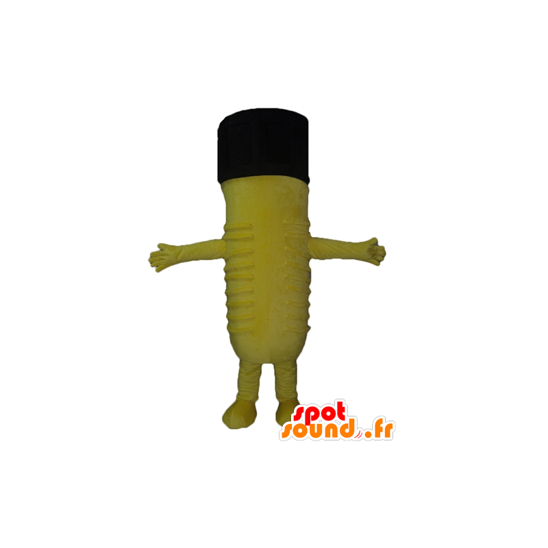 Mascotte de trou de serrure géant, jaune et noir - MASFR24364 - Mascottes d'objets