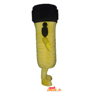 Buco della serratura mascotte gigante, giallo e nero - MASFR24364 - Mascotte di oggetti