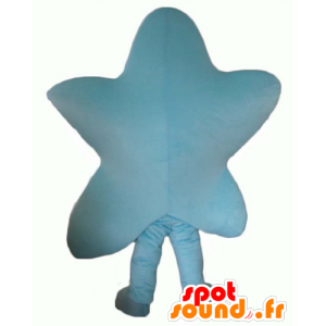 Mascot Blue Star, Giant og smilende - MASFR24368 - Ikke-klassifiserte Mascots