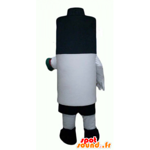 Mascot giant battery, black, white and blue - MASFR24369 - Mascots of objects