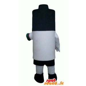 Mascot jättiläinen akku, musta, valkoinen ja sininen - MASFR24369 - Mascottes d'objets