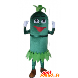 Mascot plant, al het groene ovale man - MASFR24371 - Niet-ingedeelde Mascottes