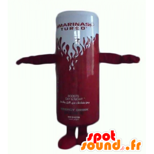 Mascot energy drink ganzenveer rood en wit - MASFR24377 - food mascotte