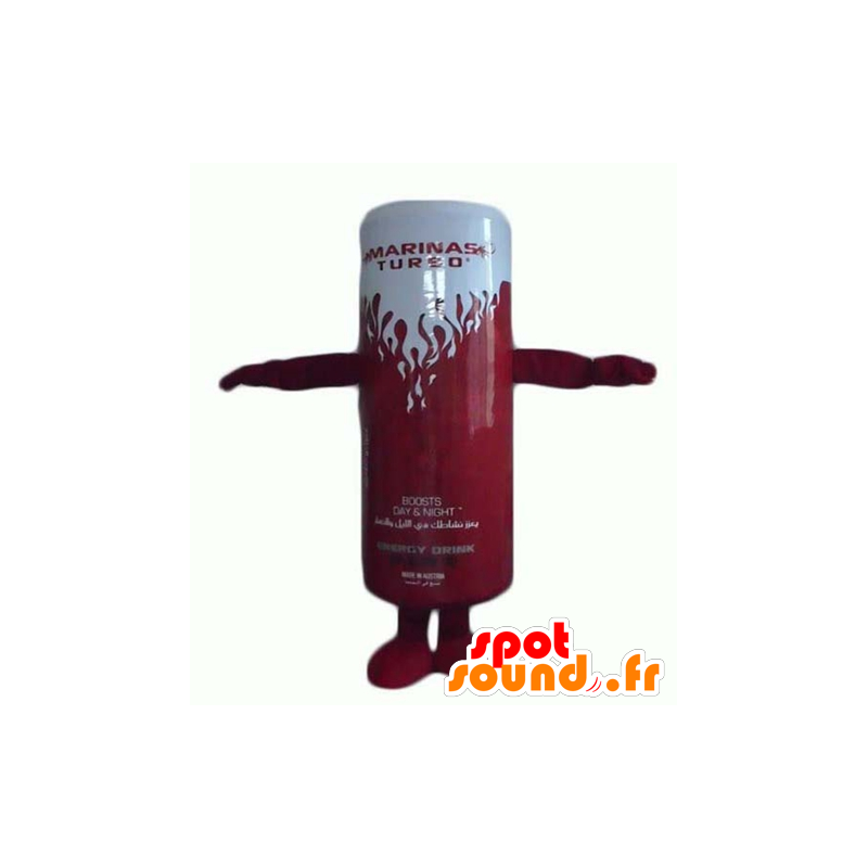 Mascot energy drink ganzenveer rood en wit - MASFR24377 - food mascotte