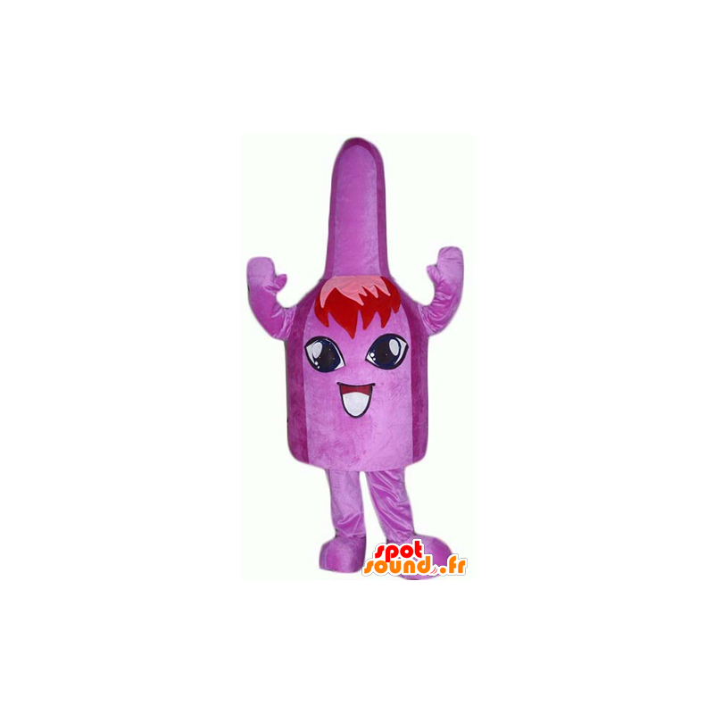 Mascot karton, violet bell zeer glimlachende - MASFR24378 - mascottes objecten
