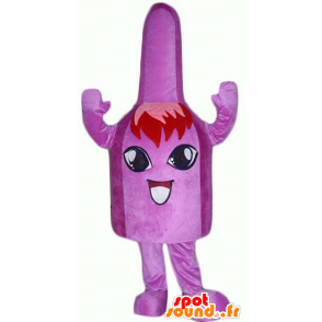 Mascot carton, violet bell, very cheerful - MASFR24378 - Mascots of objects