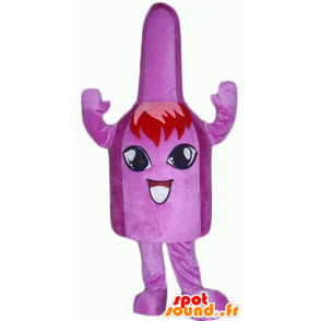 Mascot karton, violet bell zeer glimlachende - MASFR24378 - mascottes objecten