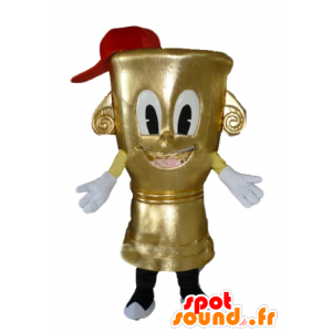 Candlestick Mascot, muito bonito e sorrindo - MASFR24379 - objetos mascotes