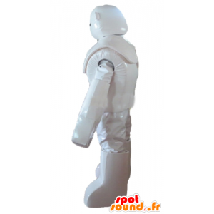 Robotmaskot, hvid karakter, kæmpe, gorilla - Spotsound maskot