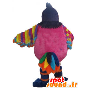 Mascotte grote veelkleurige bird met bal - MASFR24382 - Mascot vogels