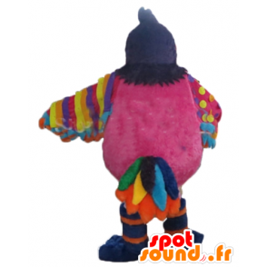 Mascotte große bunte Vogel mit einem Ball - MASFR24382 - Maskottchen der Vögel