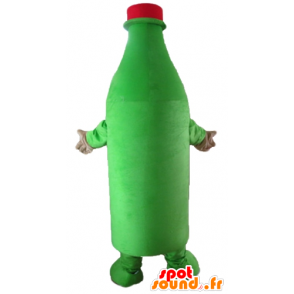 Groene fles mascotte cider giant - MASFR24383 - mascottes Flessen
