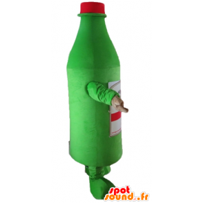 Mascotte de bouteille verte de cidre, géante - MASFR24383 - Mascottes Bouteilles