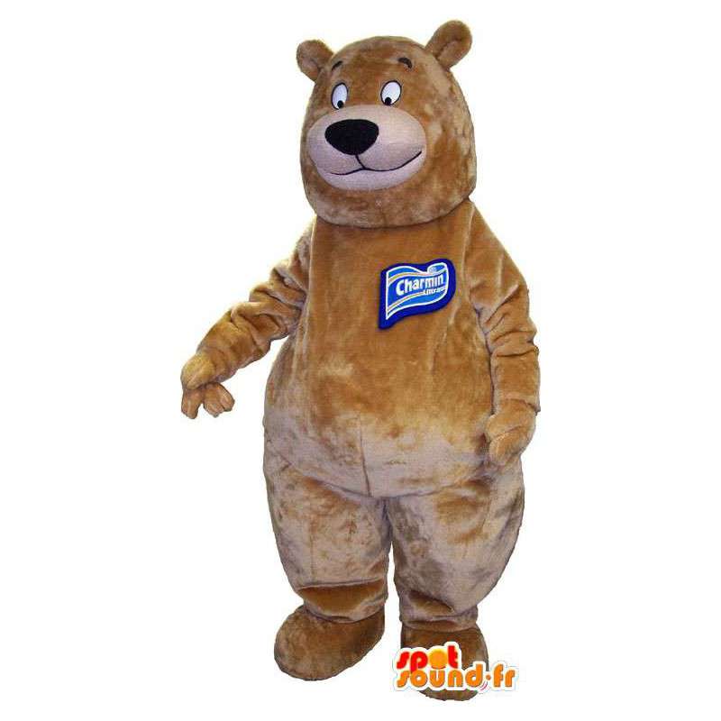 Gran mascota del oso marrón. Oso marrón del traje - MASFR006679 - Oso mascota