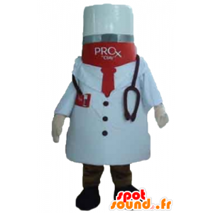 Droga mascotte con il cappotto di un medico - MASFR24386 - Mascotte di oggetti
