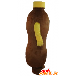 Marrón y amarillo mascota botella de bebida de chocolate - MASFR24387 - Botellas de mascotas