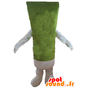 Tandkräm rör maskot, jätte lotion, grön - Spotsound maskot