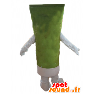 Tandkräm rör maskot, jätte lotion, grön - Spotsound maskot