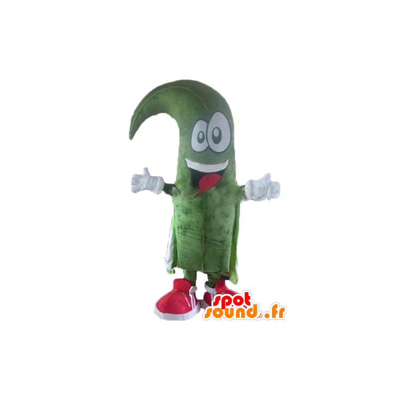 πράσινο άνθρωπος μασκότ, χαρούμενος, πράσινο έλατο - MASFR24389 - Μη ταξινομημένες Μασκότ