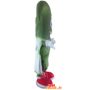 Mascotte de bonhomme vert, très souriant, de sapin vert - MASFR24389 - Mascottes non-classées