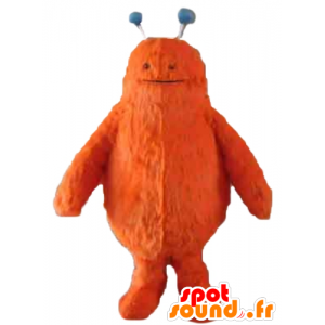 Mascotte de monstre orange, mignon et poilu - MASFR24390 - Mascottes de monstres
