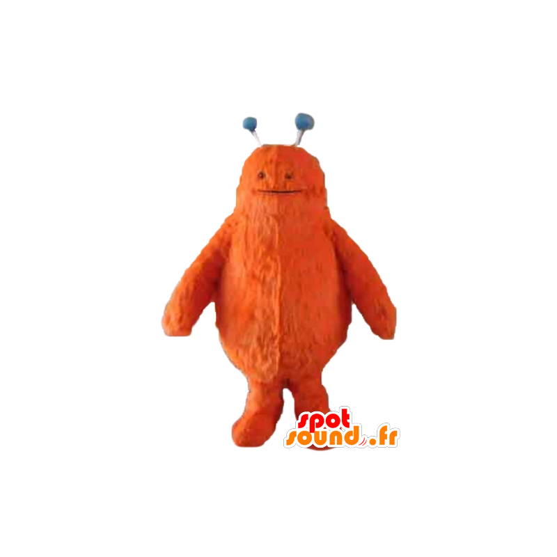 Mascote monstro alaranjado, bonito, peludo - MASFR24390 - mascotes monstros