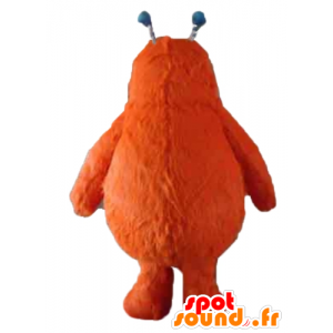 Mascote monstro alaranjado, bonito, peludo - MASFR24390 - mascotes monstros