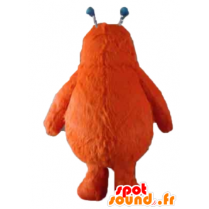 Mascote monstro alaranjado, bonito, peludo - MASFR24390 - mascotes monstros