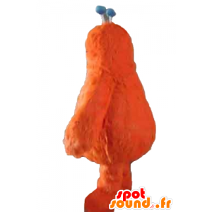 Mascotte de monstre orange, mignon et poilu - MASFR24390 - Mascottes de monstres