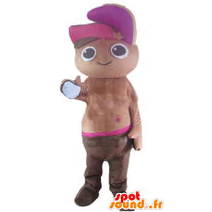 Mascot African boy, Sultan, shirtless - MASFR24393 - Mascots boys and girls