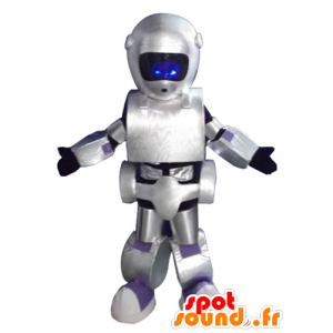 Grau metallic-Maskottchen-Roboter, riesige und beeindruckende - MASFR24395 - Maskottchen der Roboter