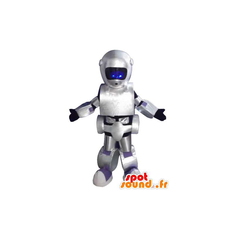 Grau metallic-Maskottchen-Roboter, riesige und beeindruckende - MASFR24395 - Maskottchen der Roboter
