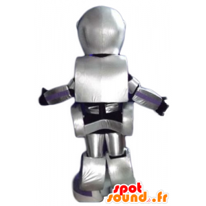 Mascot metallic gray robot, giant and impressive - MASFR24395 - Mascots of Robots