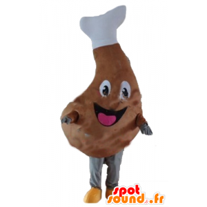 Country ham mascot, giant, Bayonne ham - MASFR24396 - Fast food mascots