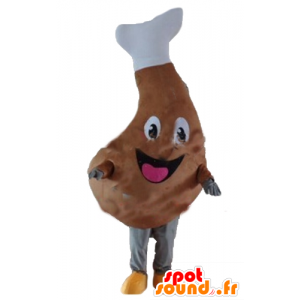 Mascotte de jambon de pays, géant, de jambon de Bayonne - MASFR24396 - Mascottes Fast-Food