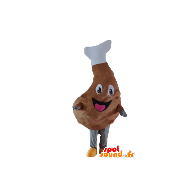 Country ham mascot, giant, Bayonne ham - MASFR24396 - Fast food mascots