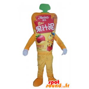 Gul saus potten maskot, gigantiske - MASFR24398 - mat maskot