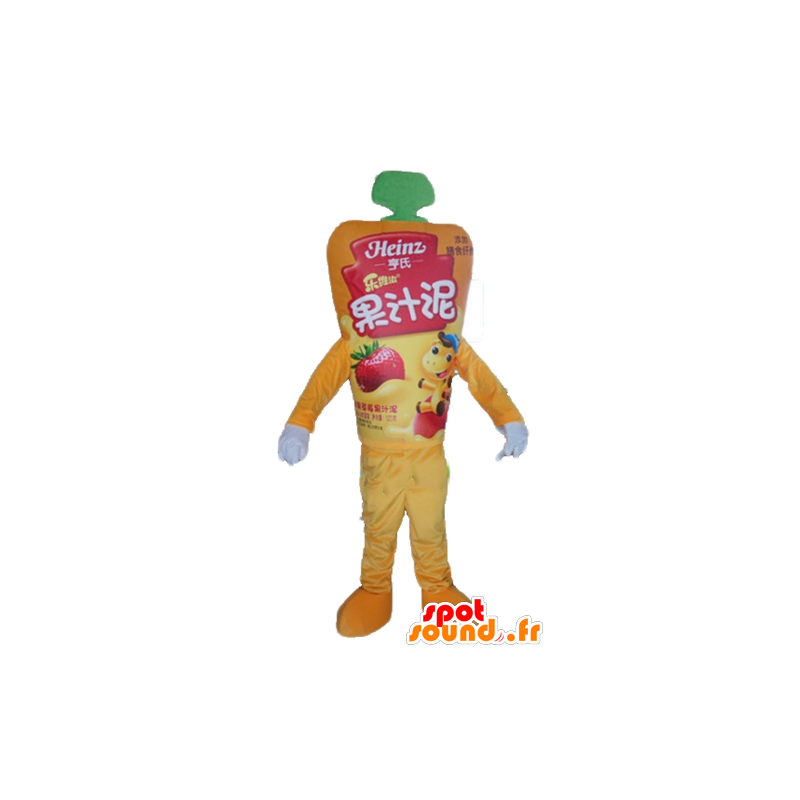 Gele saus pot mascotte, reuze - MASFR24398 - food mascotte
