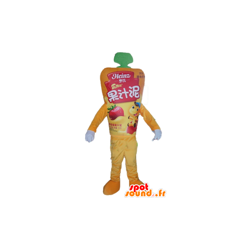 Yellow sauce pot mascot, giant - MASFR24398 - Food mascot