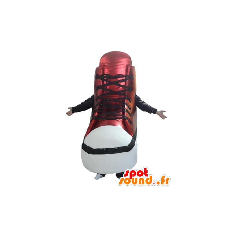 Mascot reuze schoen, rood en wit basketbal - MASFR24399 - mascottes objecten