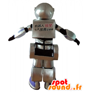 Robot maskotka, szary, czarny i fioletowy, olbrzym, bardzo udany - MASFR24402 - maskotki Robots