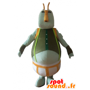 Mascota del hombre grande, monstruo gris, verde y naranja - MASFR24404 - Mascotas sin clasificar