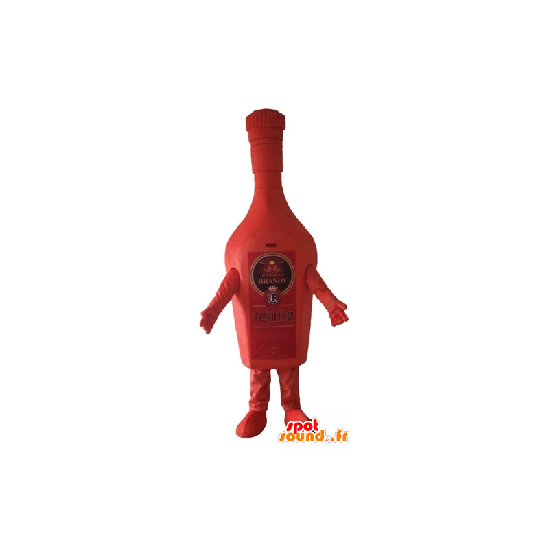 Vannflaske maskot av livet, Brandy, rød kjempe - MASFR24407 - Maskoter Flasker