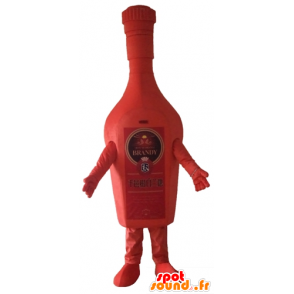 Water bottle mascot life of Brandy, red giant - MASFR24407 - Mascots bottles