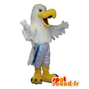 Hvit måke maskot. White Eagle Costume - Fuglemaskot - MASFR006685 - SpotSound.fr