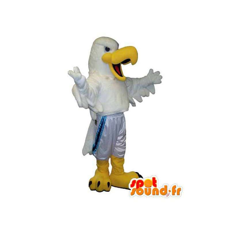 Mascot white seagull. Eagle white suit - MASFR006685 - Mascot of birds