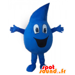 Mascotte de goutte d'eau bleue, géante - MASFR24411 - Mascottes non-classées