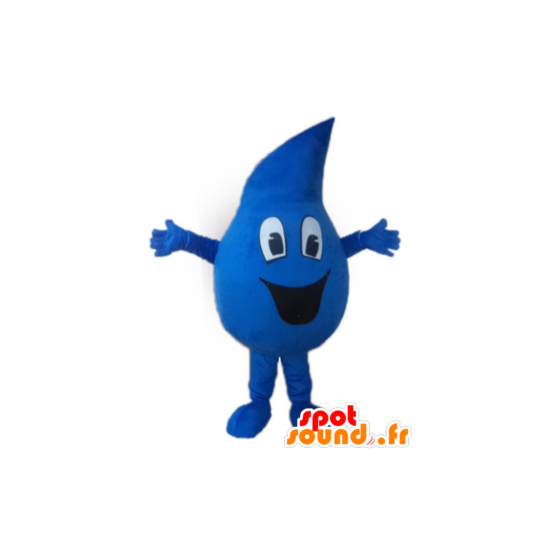 Mascot druppel blauw water giant - MASFR24411 - Niet-ingedeelde Mascottes